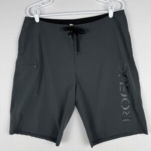 Rogue Fitness Mens 34 Board Shorts Gray CrossFit Training Swim Trunks